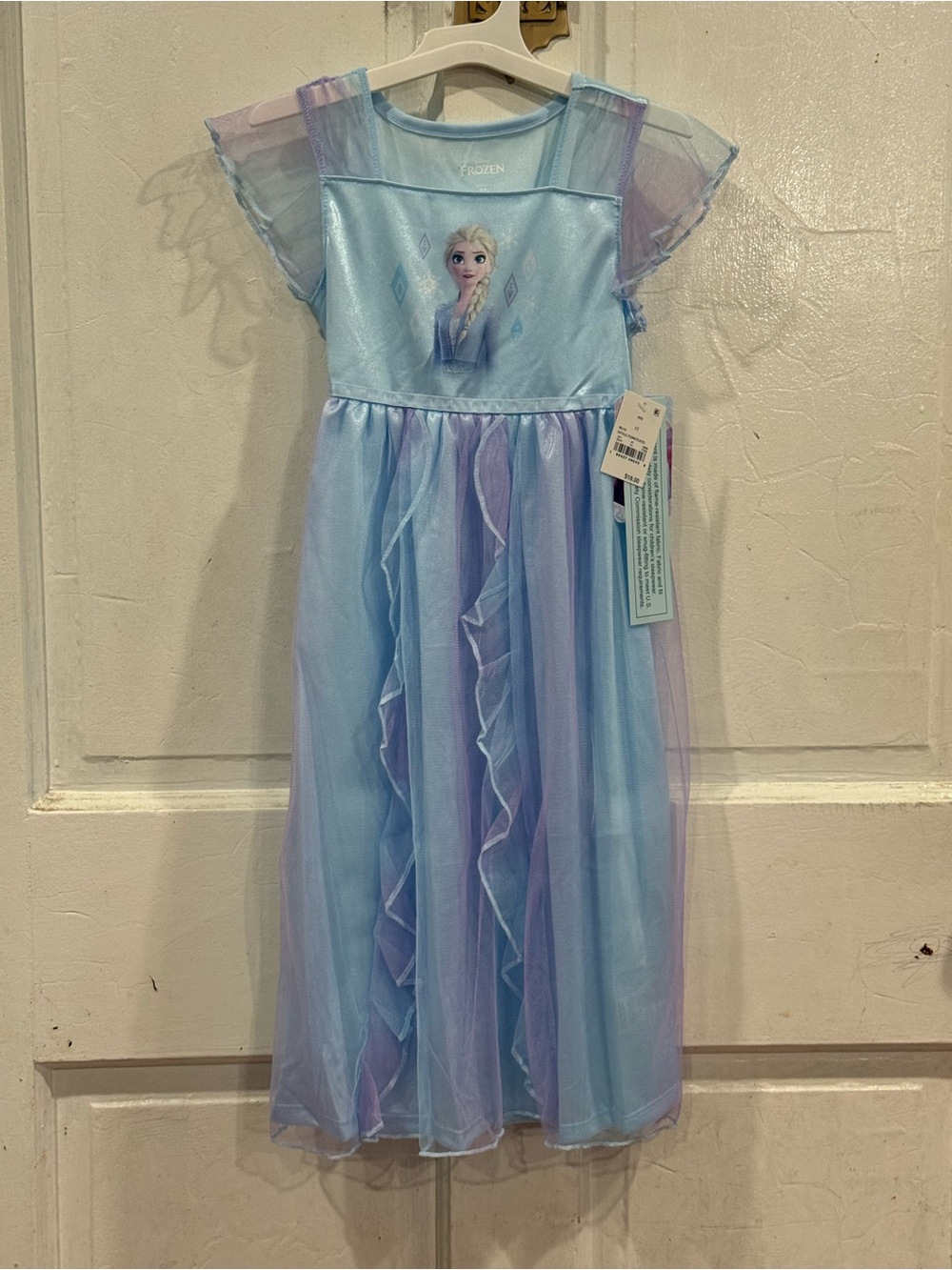 Frozen Elsa Light Blue & Purple Girls' Costume Dress